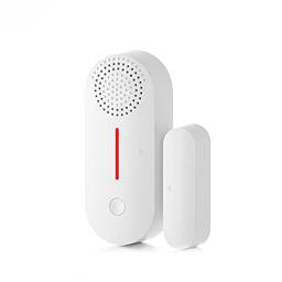 KKcare Tuya WiFi Sensores de janela de porta inteligente Dispositivos de alarme residencial sem fio APP para celular sem fio Função de monitoramento remoto Tempo de ligação inteligente Função de regis