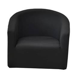 gazechimp Capas de poltrona grossa para sala de, capas de cadeira de poliéster stretch capa de sofá para animal de estimação protetor de móveis, PRETO