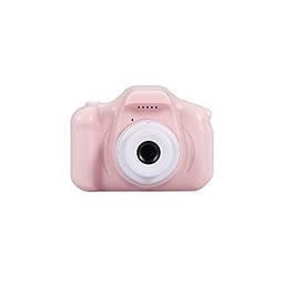 Miaoqian Mini câmera infantil X2 de 2 polegadas com tela colorida HD mini câmera recarregável câmera de vídeo linda câmera com cartão de memória de 32GB rosa