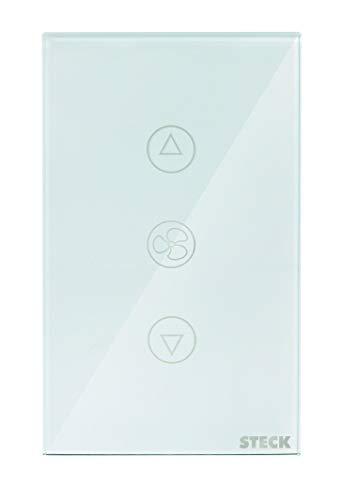 Interruptor Smarteck 4X2" Ventilador Touch Branco