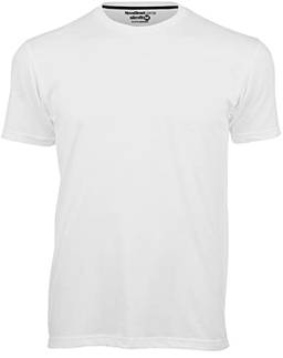 Camiseta Masculina Slim Fit Várias Cores Algodão! (GG, Branco)