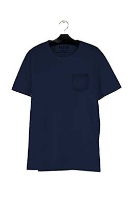 T-Shirt, Co Fine Easa Pocket Classic Mc, Ellus, Masculino, Dark Navy, G