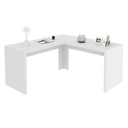 Mesa Escrivaninha Para Escritório Angular Me4116 Tecno Mobili - Branco