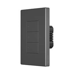 Interruptor de parede inteligente SONOFF, interruptor de luz wi-fi inteligente, M5-3C-120 3 Gang Smart Home Switch Tipo 120, Interruptor de botão físico, Compatível com Alexa, Google Home. Emparelhamento rápido Bluetooth (3 Botões)