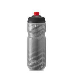 Polar Bottle Garrafa de água térmica para bicicleta Breakaway – livre de BPA (carvão e prata, 590 ml)