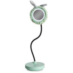 Luminária LED de Mesa e Espelho com Laço P/ Prender Cabelo (Verde)