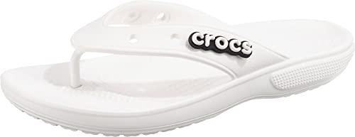 Chinelo Classic Flip, Crocs, Adulto Unissex, White, 38