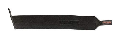Harbinger Pulseiras profissionais de 50 cm com alça para o polegar para levantamento de peso (par), pretas