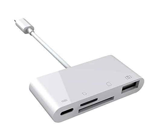 cabo Adaptador hub OTG 4 em 1 Para Ipad Iphone com entrada lightning lê cartão de memória pendrive teclado e mouse