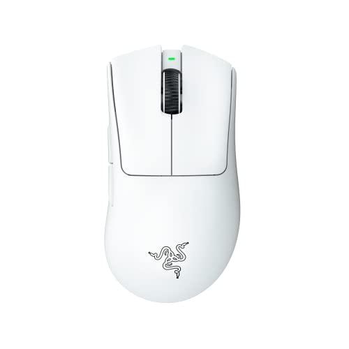 Razer Mouse sem fio DeathAdder V3 Pro: 64 g ultraleve – Sensor óptico Focus Pro 30K – Interruptores ópticos rápidos Gen-3 – HyperSpeed Wireless – 5 botões programáveis – Bateria de 90 horas – Branco