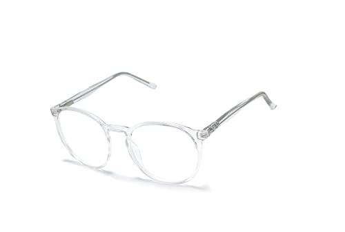 Óculos Armação Unissex Redondo Com Lentes Sem Grau Fy-133 (Transparente)