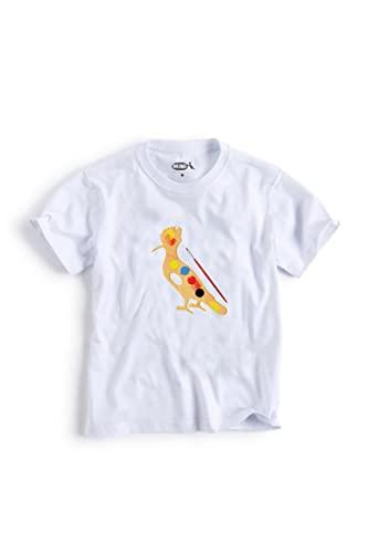 Camiseta Mini Pica-Pau Artista (Branco, 14)