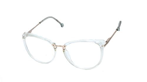 Óculos Armação Gatinho Feminino Com Lentes Sem Grau Aa-1353 (Transparente)