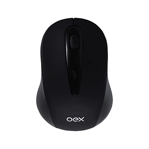 Mouse Wireless 1600 DPI OEX Stock MS408 - Preto