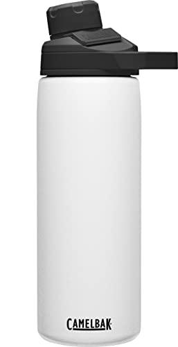 Garrafa de água térmica de aço inoxidável Chute Mag – 590 ml, branca