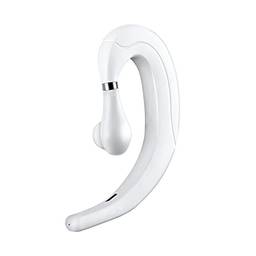 Fone de ouvido bluetooth sem fio único 5.0 TWS Fone de ouvido sem fio esportivo, 6 horas de reprodução para iOS Android (White)