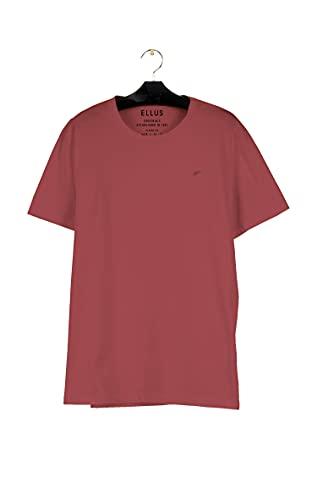T-Shirt, Cotton Fine E Asa Classic Mc, Ellus, Masculino, Goiaba, G