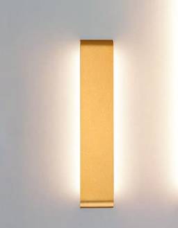 Luminária Arandela Led Dourado Moderna Para Parede Interna