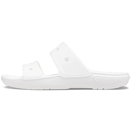 Crocs Sandália Classic Sandal, Adulto Unissex, White, 37