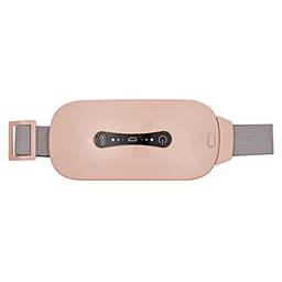 KKcare Almofada de aquecimento menstrual Cabo USB portátil sem fio com 3 níveis de calor e 3 modos de massagem de vibração para cãibras nas costas para alívio da dor de barriga para mulheres e meninas rosa