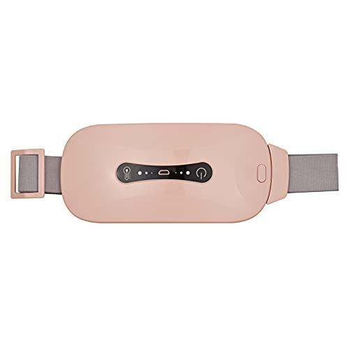 KKcare Almofada de aquecimento menstrual Cabo USB portátil sem fio com 3 níveis de calor e 3 modos de massagem de vibração para cãibras nas costas para alívio da dor de barriga para mulheres e meninas rosa