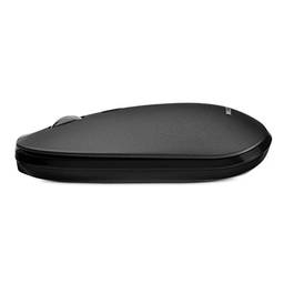 Multilaser Mouse sem Fio Slim Conexão Bluetooth e USB 1600DPI Ajustável 4 Botões Clique Silencioso Luz do Leitor Invisível com Pilha Inclusa Preto - MO331