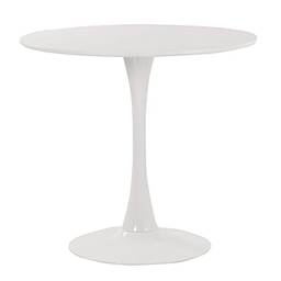Mesa de jantar redonda Tulipa - Saarinen - 80 cm - Branco