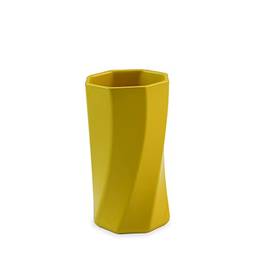 Vaso de Cerâmica Acorde 18,5Cm Amarelo - Ceraflame Decor
