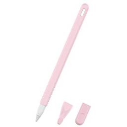 Novo estojo de silicone antiqueda e antiderrapante para caneta de silicone TwiHill para Apple Pencil 2ª geração (Rosa)