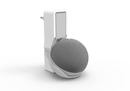 Suporte Splin All In One Tomada Para Smart Speaker Alexa Echo Dot 4 - Amazon - Modelo Compacto 2.0 (branco)