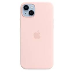 Apple Capa de silicone com MagSafe para iPhone 14 Plus – Rosa-giz ???????
