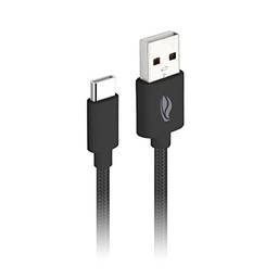 Cabo USB para USB C C3Tech CB-C21BK Preto - Comprimento de Cabo 2Metros; Corrente de 2A; ideal para dispositivos com sistema Android e iOS