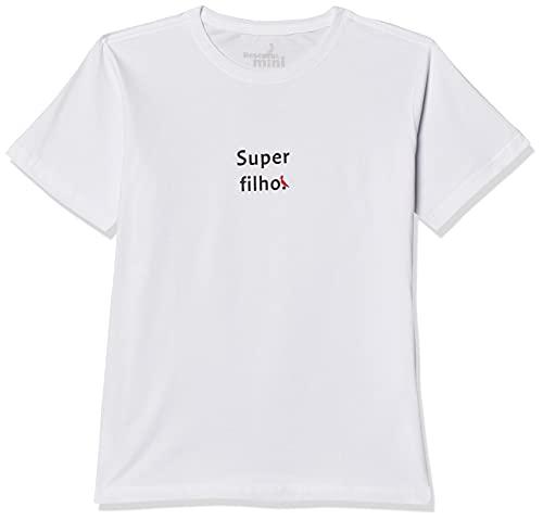 Camiseta Mini Estampada Super Filho, Especial Dia Das Mães, Reserva Mini, Branco, 12+