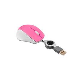 Mini Mouse Retrátil Colors USB - Rosa | GT