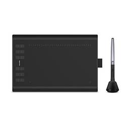 Novo tablet de desenho gráfico HUION 1060 Plus com pressão de 8192 canetas 12 teclas Express e cartão microSD de 8 GB integrado