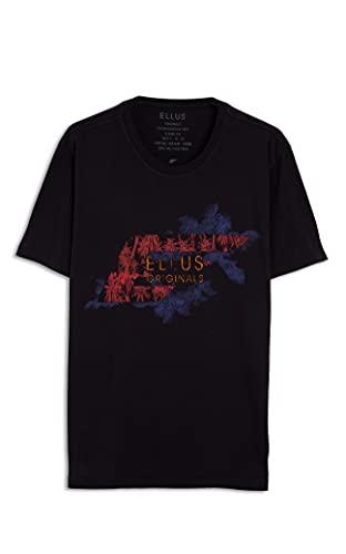 T-Shirt, Co Fine Easa Tropical Classic Mc, Ellus, Masculino, Preto, M