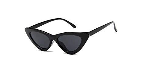 Óculos De Sol Feminino Vintage Olho De Gato Celebridades Proteção Uv-400 A-2083 (Preto)