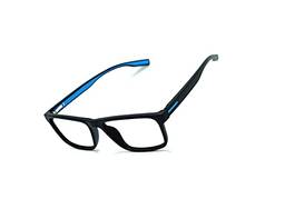 Óculos Armação Masculino Com Lentes Sem Grau Jc-1024 Cor: Preto-Azul