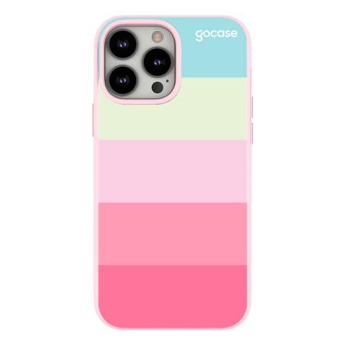 Capa Capinha Gocase Anti Impacto Pro Dupla Rosa para iPhone 13 Pro Max - Minha Paleta