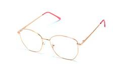 Armação Para Óculos Gatinho Metal Feminino Dx-038 Cor: Dourado