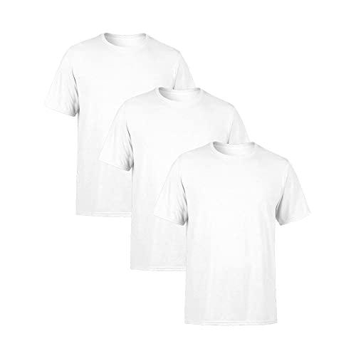 Kit 3 Camisetas Básicas Lisas Algodão Penteado 30.1 Premium