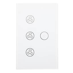 Lurrose Interruptor de Luz E Ventilador Interruptor de Controle Remoto Fio Ajustável Plug EUA