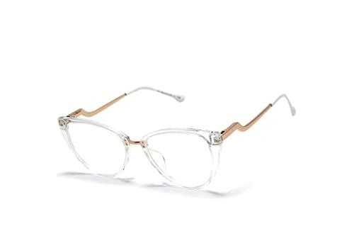 Óculos Armação Feminino Gatinho Com Lentes Sem Grau Ny-001 (Transparente)