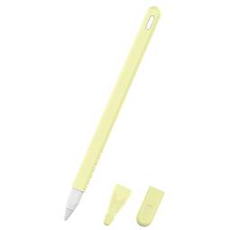 Novo estojo de silicone antiqueda e antiderrapante para caneta de silicone TwiHill para Apple Pencil 2ª geração (Amarelo)