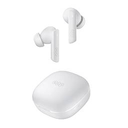 QCY HT05 Fone de Ouvido Bluetooth Cancelamento de Ruido, Fone de Ouvido sem Fio, 30 Horas De Reprodução, Branco