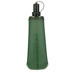 Tomshin Garrafa de água esportiva garrafa flexível dobrável TPU Corrida Camping Caminhada Bolsa de água para bebidas desmontáveis