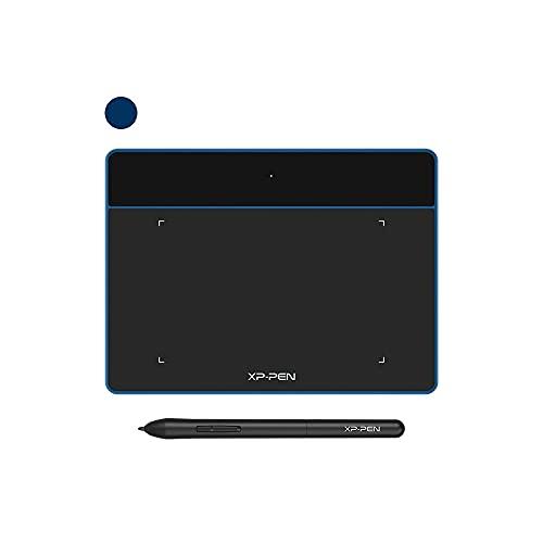 XP-PEN Mesa Digitalizadora Deco Fun XS 15 x 10 cm, Tablet OSU para Desenho Digital, Ensino Online - para Mac, Windows, Chrome Linux, Android OS(azul)