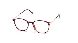 Óculos Armação Geek Redondo Feminino Masculino Sem Grau Cor: Vermelho Degrade