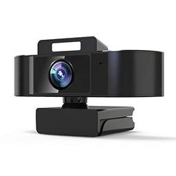 Snario 4K HD USB Plug and Play Webcam 8 milhões de pixels com luz de microfone embutida Compatível com desktop laptop para transmissão ao vivo videochamada videoconferência ensino on-line