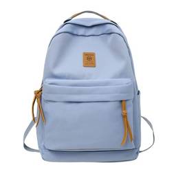 Mochila escolar casual de nylon mochila escolar para meninos e meninas mochila mochila mochila bolsa de livro bolsa para laptop, Azul, Large